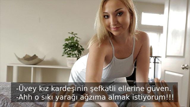 Kaslı Üvey Abisine Yaranmak İçin Seksi Giyinip Amcığını Kullandırdı